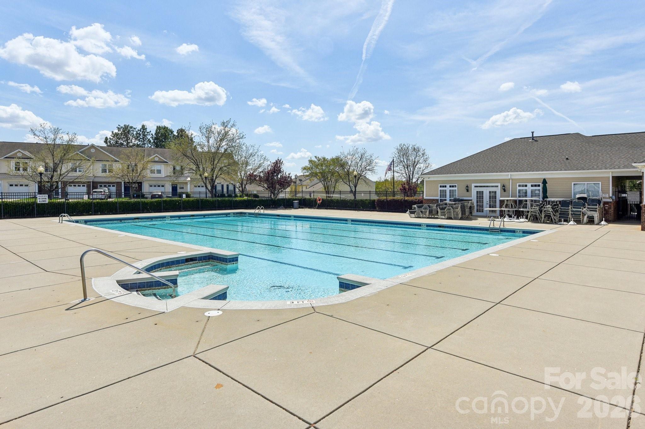 3741 Capris Lane Fort Mill, SC 29707 - Photo 22 of 22 a view of swimming pool with outdoor seating and plants