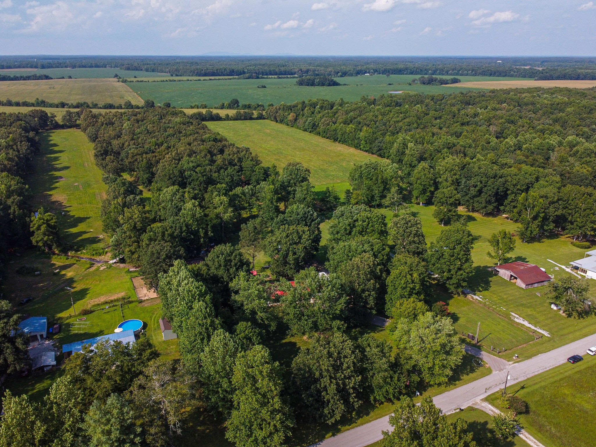 645 C Anderson Road Manchester, TN 37355 - Photo 42 of 47 an aerial view of a houses with a lake view