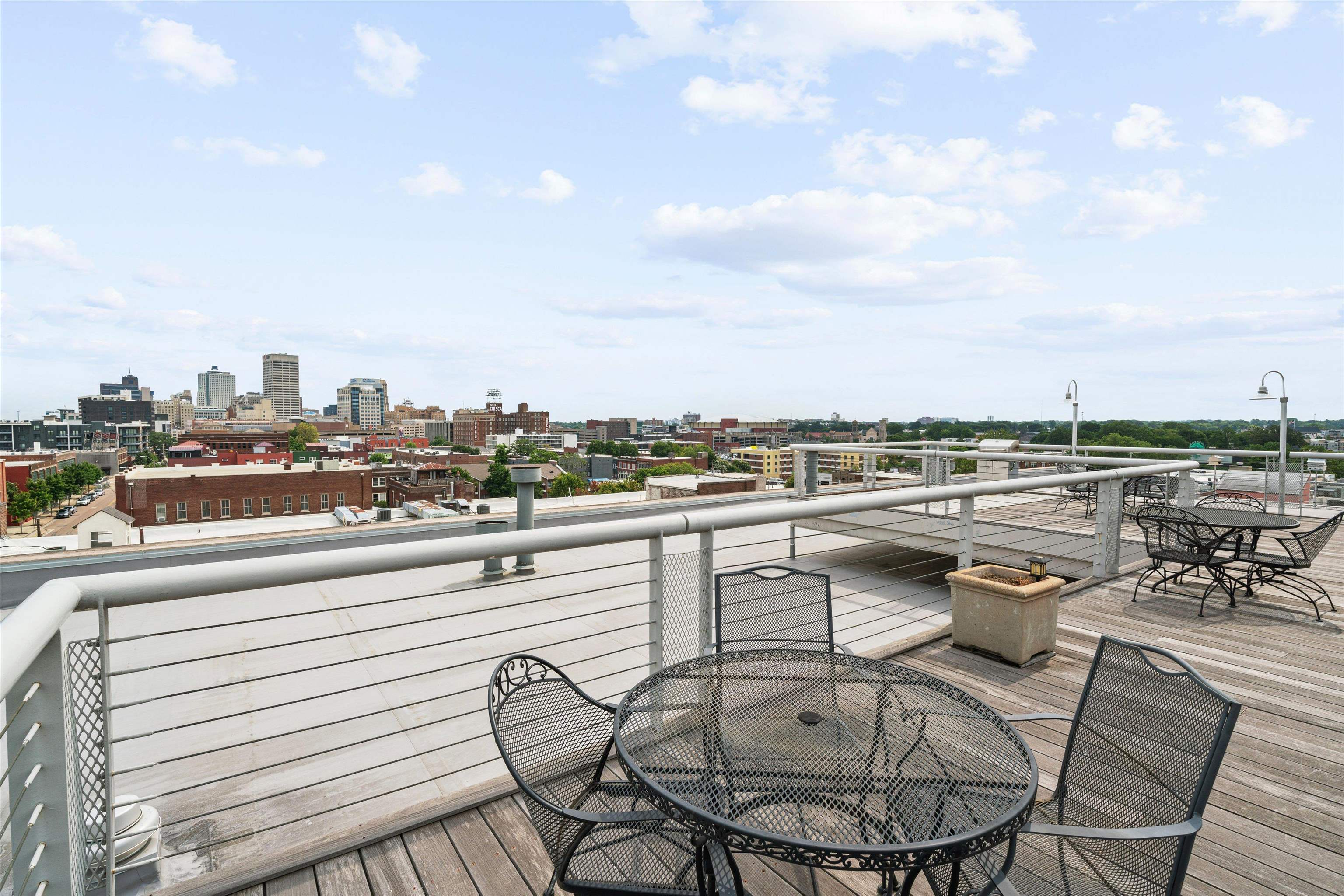 408 South Front Street, Unit 413 Memphis, TN 38103 - Photo 23 of 30 a view of a terrace with furniture and city view