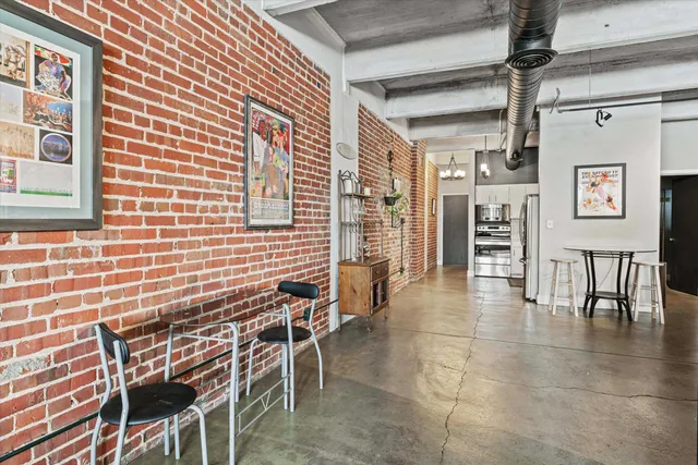 a view of an outdoor space with seating area