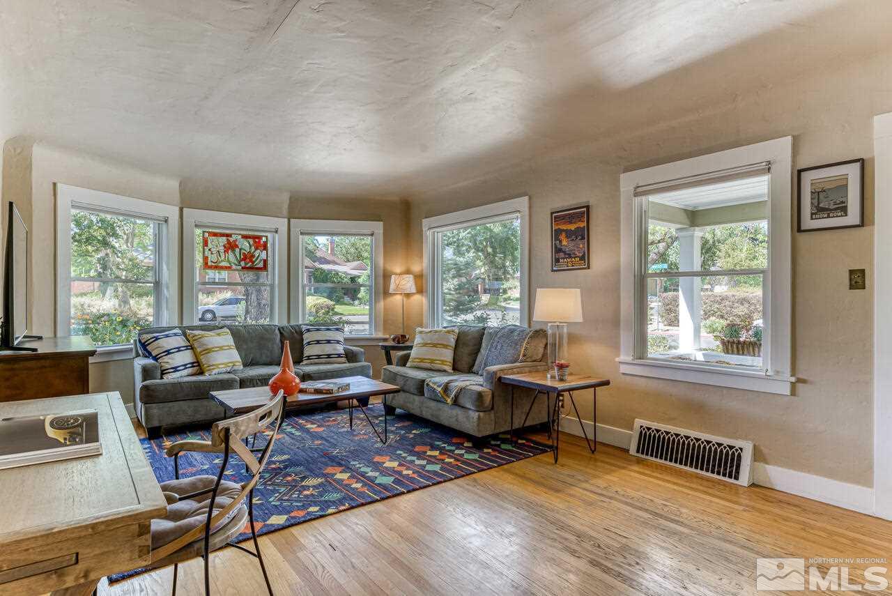 230 Martin Street Reno, NV 89509 - Photo 6 of 38 a living room with furniture two window and wooden floor