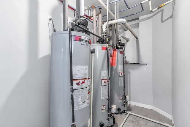 a view of storage and utility room with