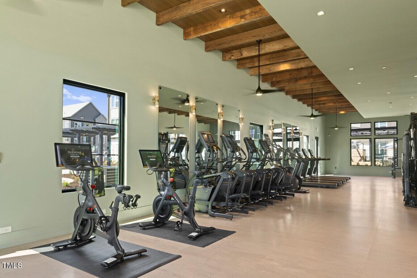 3901 Capital Hills Drive, Unit C1A Raleigh, NC 27616 - Photo 11 of 35 a view of a room with gym equipment