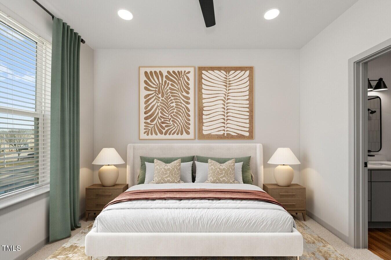 3901 Capital Hills Drive, Unit C1A Raleigh, NC 27616 - Photo 24 of 35 a bedroom with a bed and window