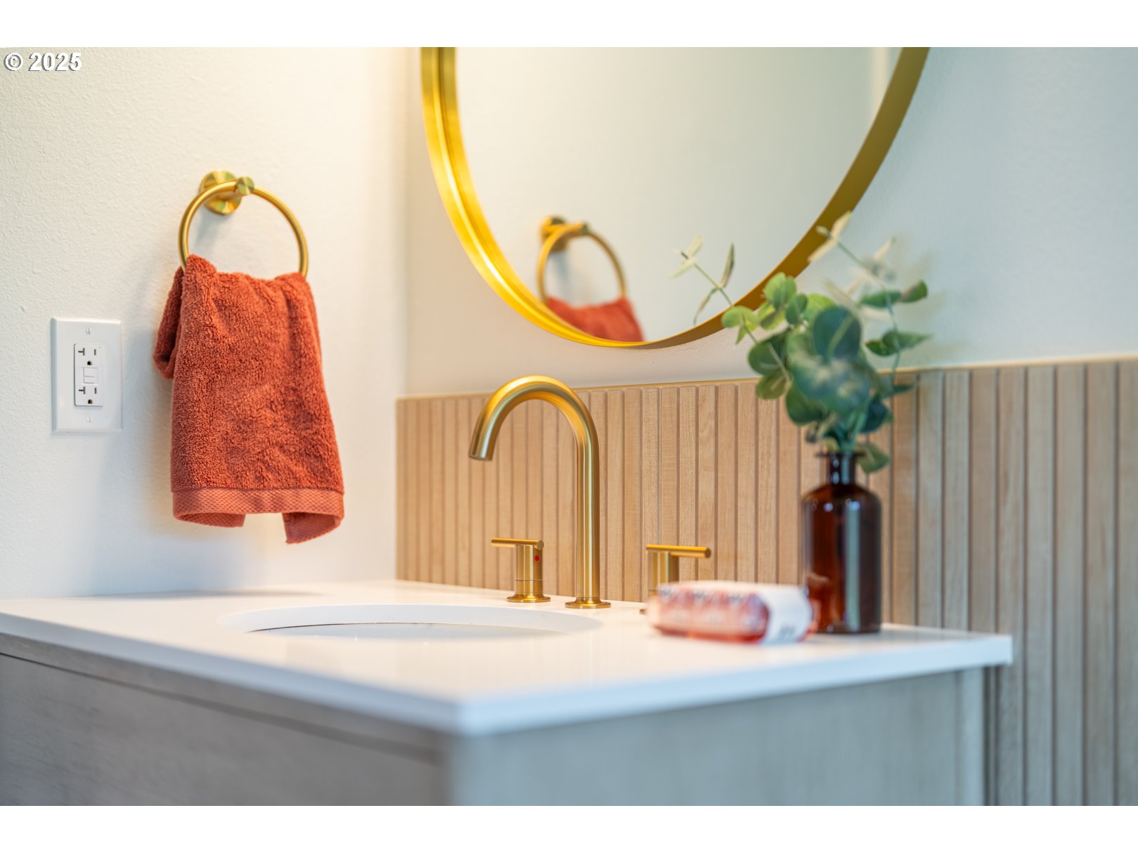 7235 Northeast 9th Avenue Portland, OR 97211 - Photo 13 of 22 a bathroom with a sink a mirror and a window