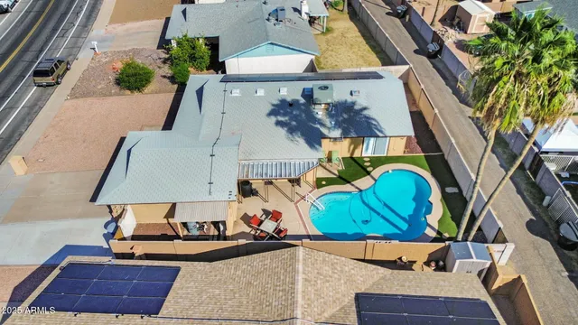 a view of a volley ball court