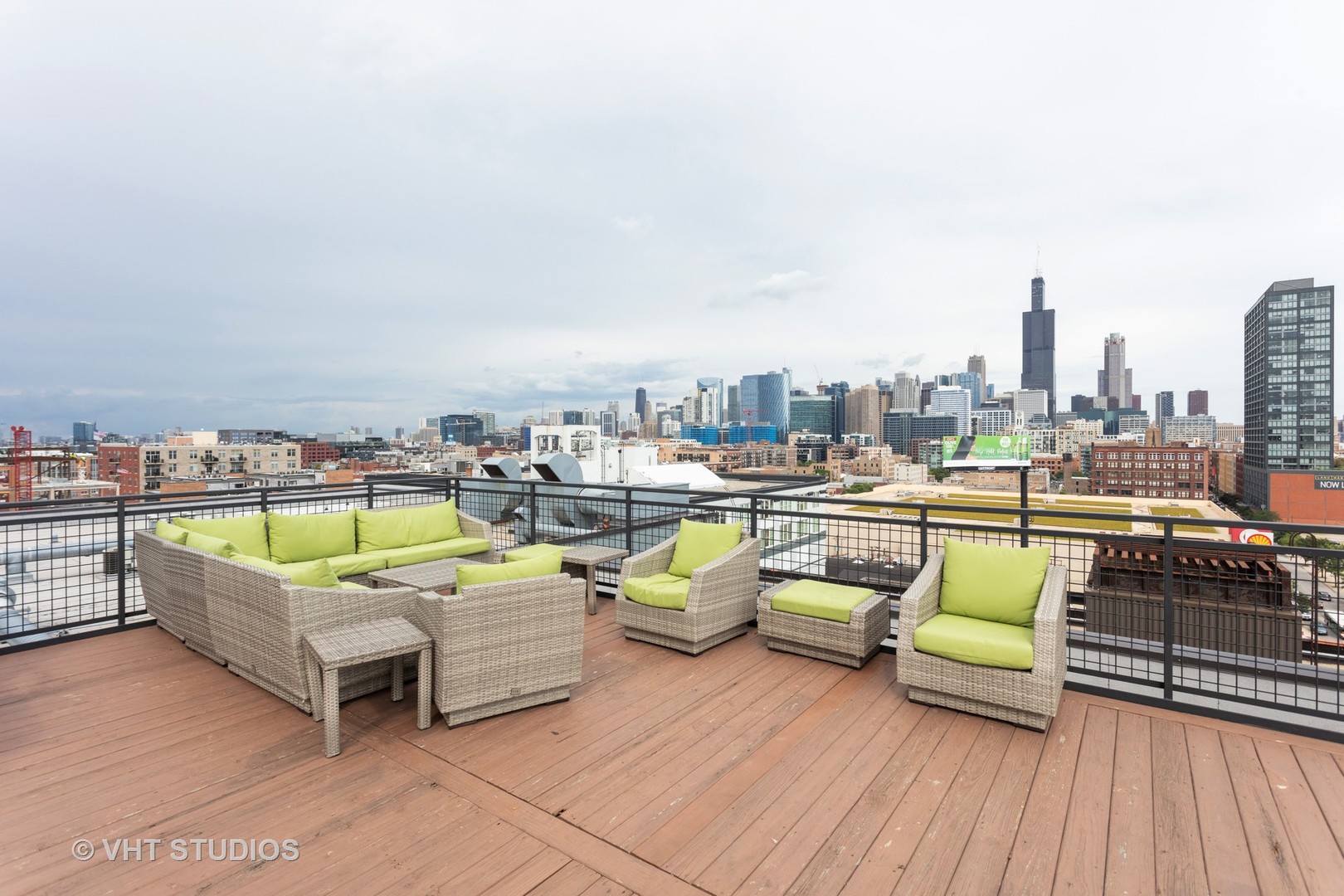 1224 West Van Buren Street, Unit 217 Chicago, IL 60607 - Photo 11 of 16 a view of a terrace with couches