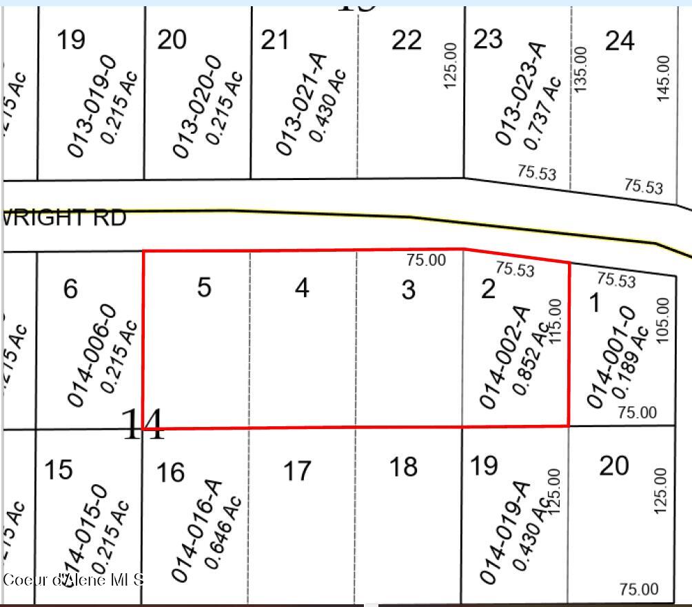 6616 East Cartwright Road Coeur D'Alene, ID 83814 - Photo 31 of 31 plot map-6616 e cartwright rd