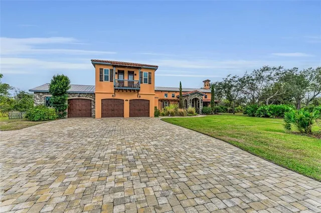 a view of outdoor space with seating area