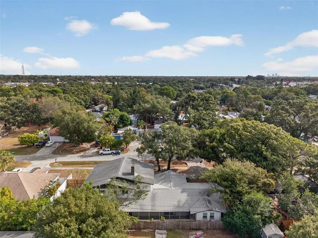 an aerial view of a city