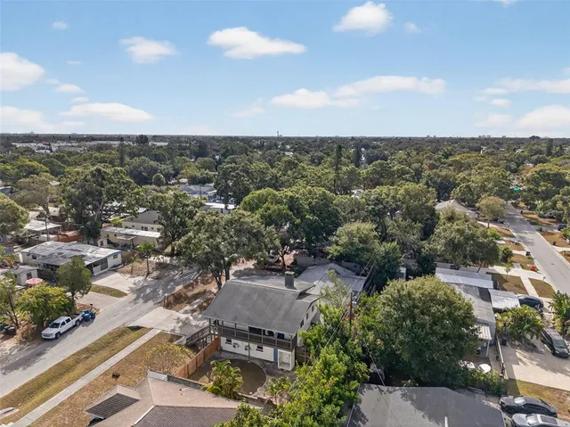 an aerial view of a city