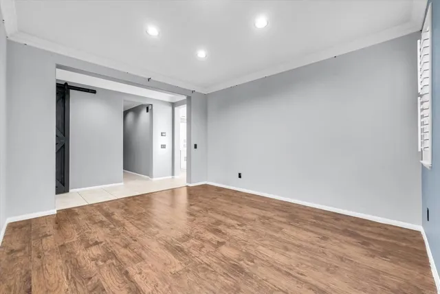 a view of an empty room