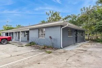 a view of a house with a door