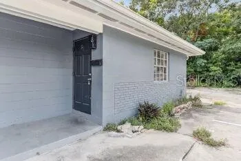 a backyard of a house