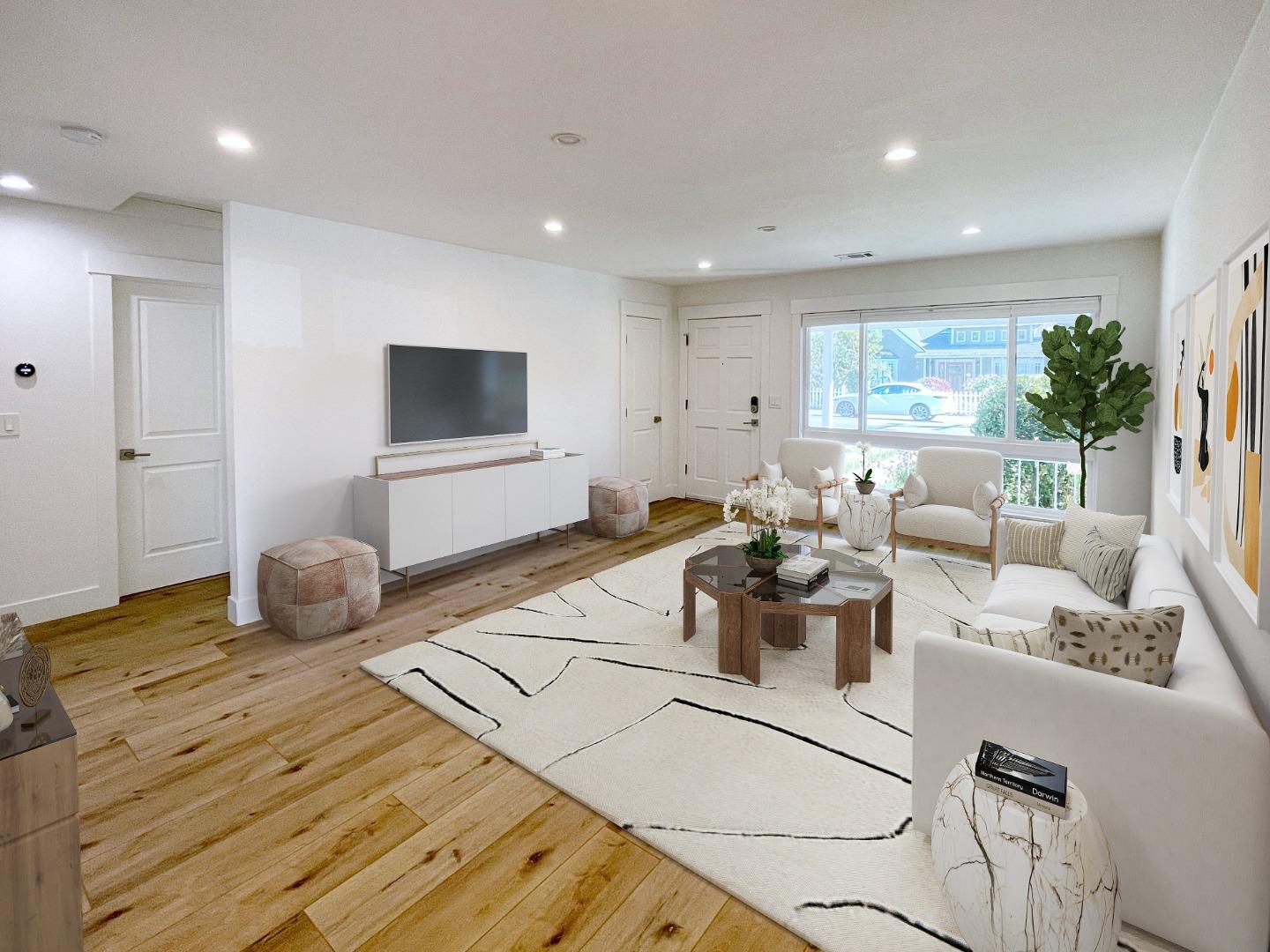 808 Sonia Way Mountain View, CA 94040 - Photo 4 of 20 a living room with furniture and a flat screen tv