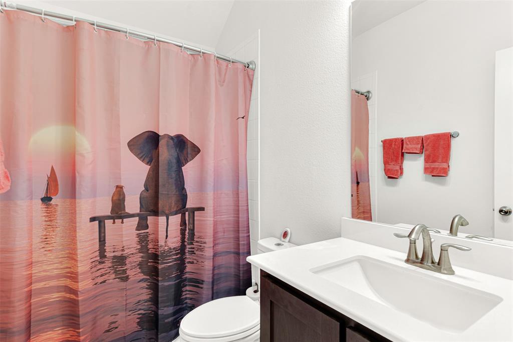 817 Amy Boulevard Anna, TX 75409 - Photo 24 of 40 a bathroom with a sink vanity mirror and toilet