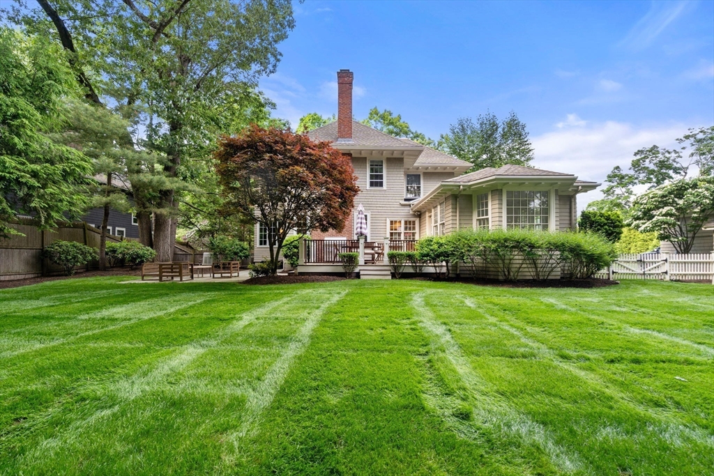 56 Pine Ridge Road Newton, MA 02468 - Photo 21 of 24 a front view of a house with garden