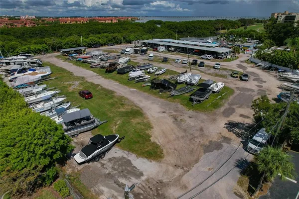 a view of a street with a yard