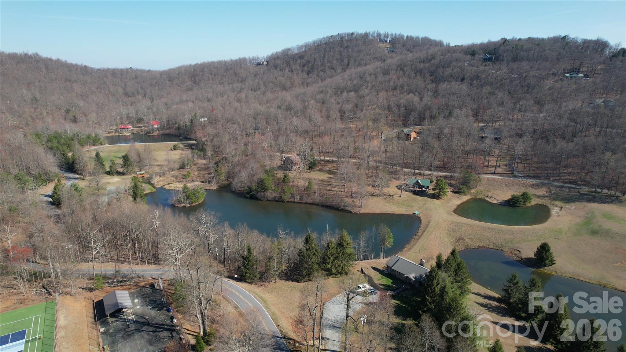 Lot 20 Sunset Ridge Drive, Unit 20 Columbus, NC 28722 - Photo 12 of 18 an aerial view of a house with a lake view