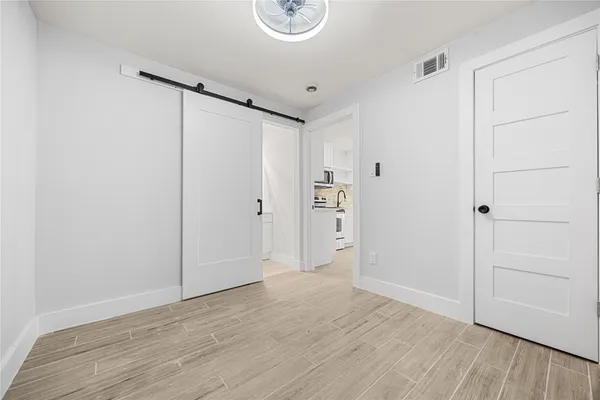 a view of an empty room