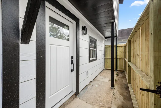 a view of front door