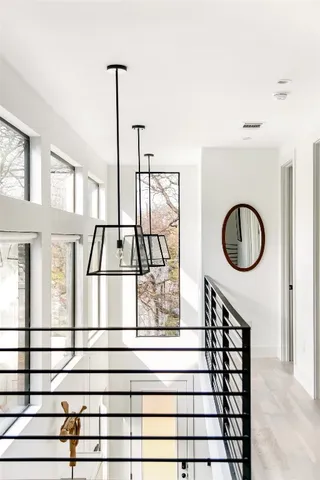 a view of a living room and utility room