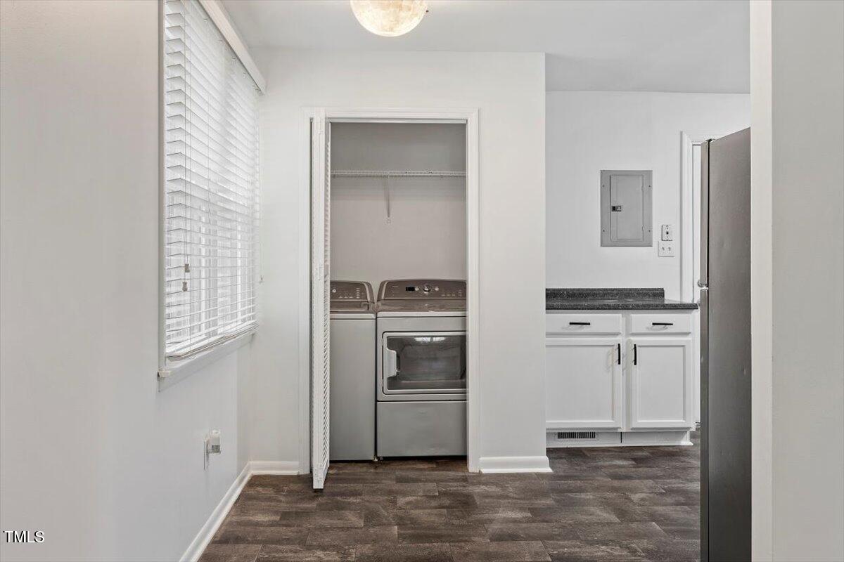1621 Seminole Trail Raleigh, NC 27609 - Photo 8 of 25 a kitchen with stainless steel appliances granite countertop a refrigerator and a stove