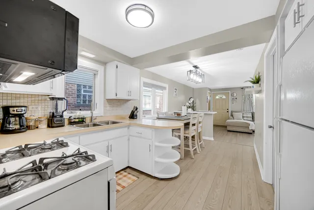 a room with furniture and a book shelf