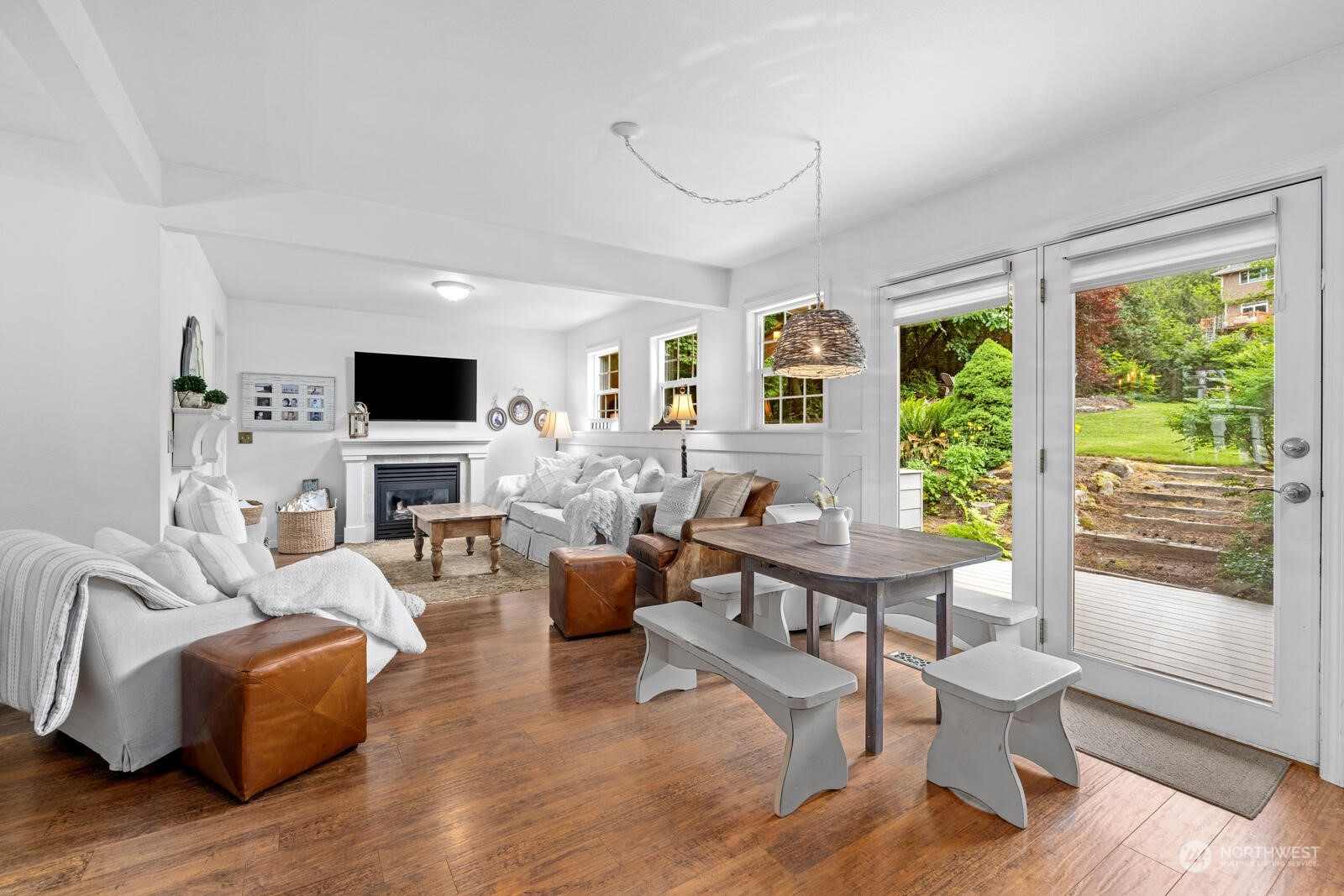 525 192nd Place Southeast Bothell, WA 98012 - Photo 12 of 40 a living room with furniture a fireplace and a large window
