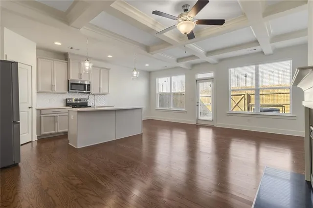 a bathroom with a sink double vanity and a mirror