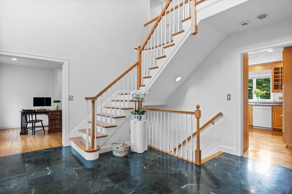 15 Stafford Road Lynnfield, MA 01940 - Photo 6 of 39 a view of entryway and hall with wooden floor