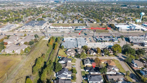 an aerial view of city