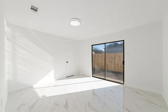 a view of an empty room