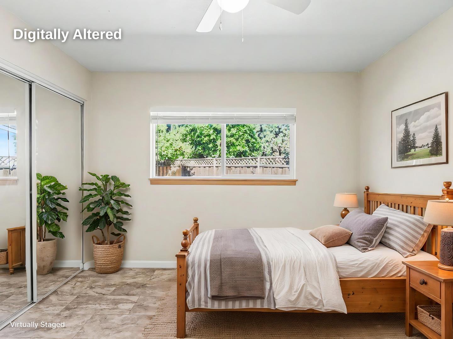 6455 Kensington Place Gilroy, CA 95020 - Photo 21 of 32 a bedroom with a bed and a potted plant