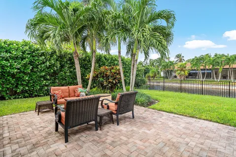 a view of a lake with a house