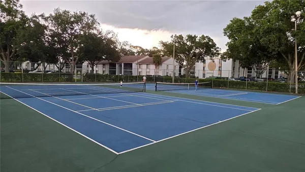 a view of a tennis court