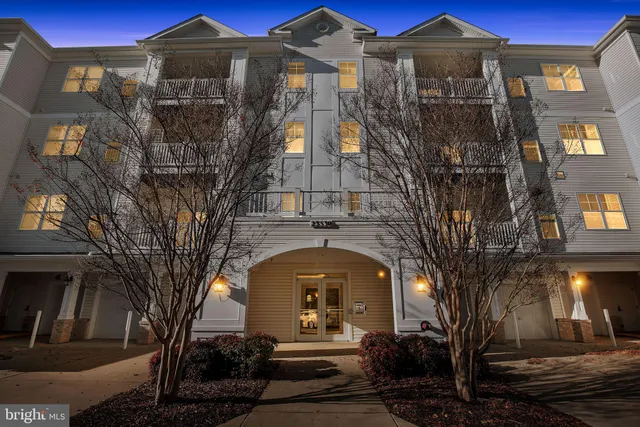 a front view of a building