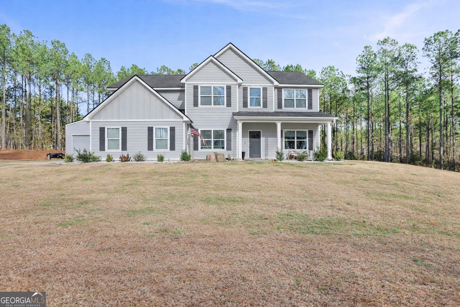 1259 Perkins Road Hogansville, GA 30230 - Photo 1 of 1 a front view of a house with a yard