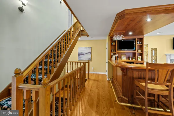 a view of a living room and dining room