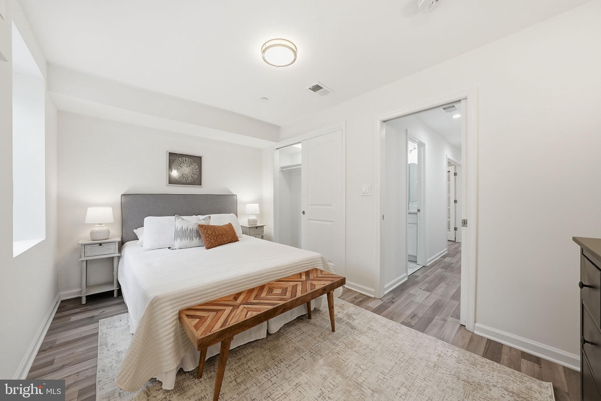 2121 4th Street Northeast, Unit 1 Washington, DC 20002 - Photo 23 of 34 Serene bedroom with modern elegance.