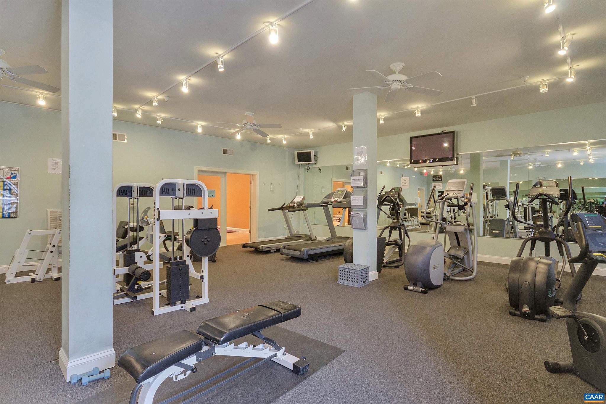 720 Walker Square, Unit 1B Charlottesville, VA 22903 - Photo 22 of 29 a view of a room with gym equipment