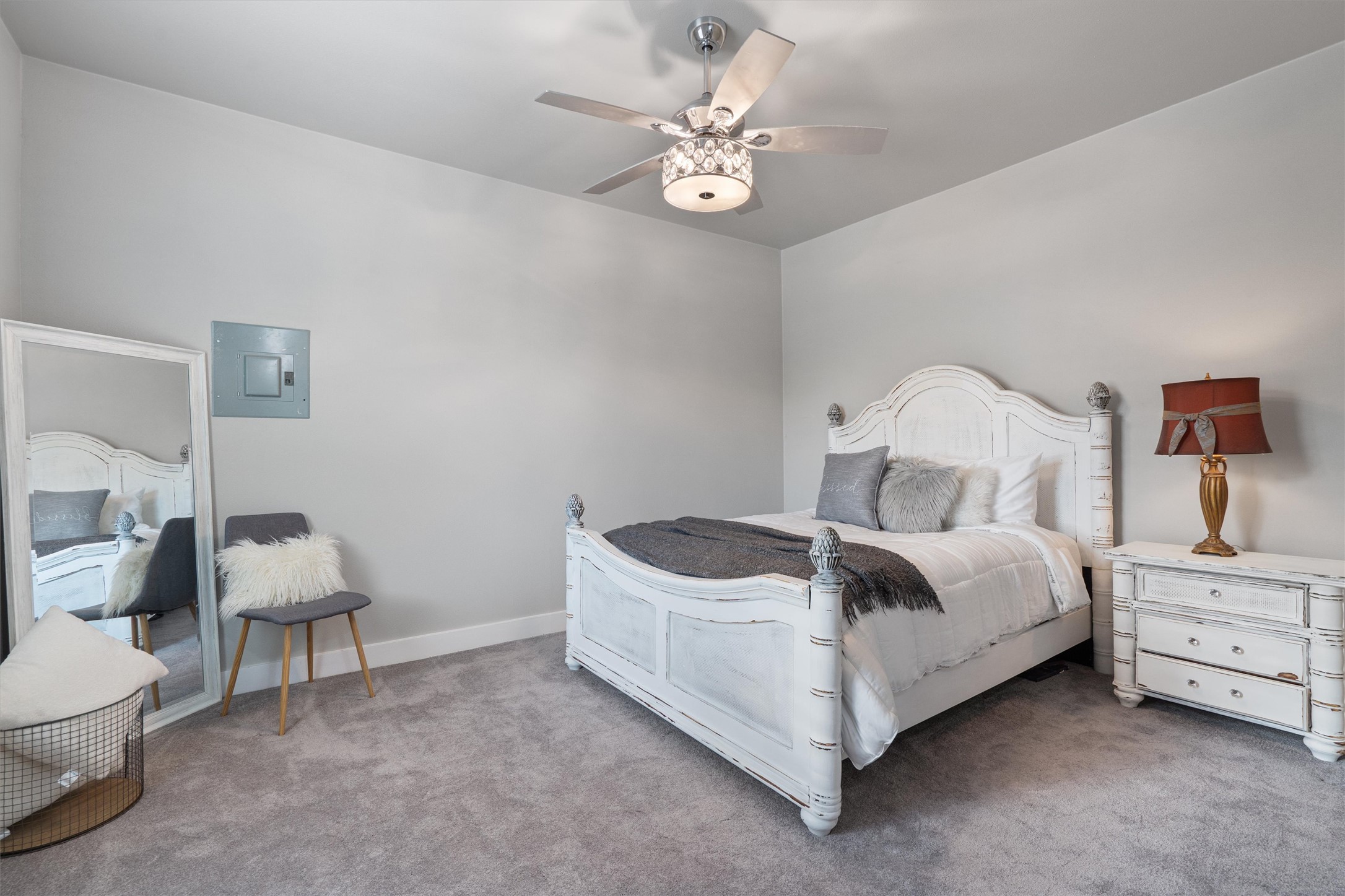 13105 Rooster Springs Road Austin, TX 78737 - Photo 31 of 38 This room features light grey walls and grey carpet flooring