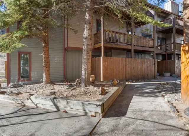 a backyard of a house