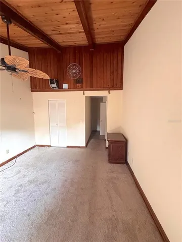 a view of a room with an empty space