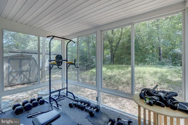 a living room filled with furniture