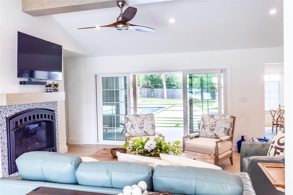 1223 Ridgewood Circle Southlake, TX 76092 - Photo 6 of 24 a living room with furniture and a fireplace