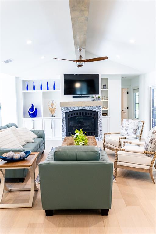 1223 Ridgewood Circle Southlake, TX 76092 - Photo 7 of 24 a living room with furniture and a fireplace
