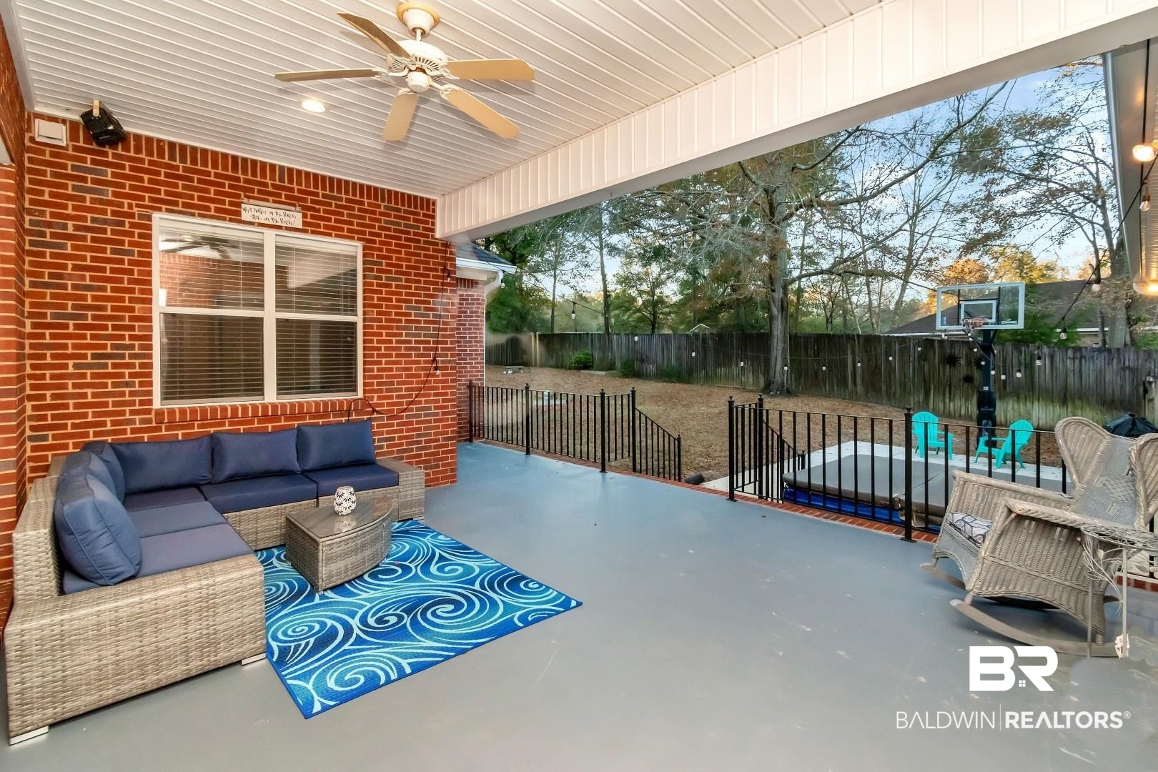 1050 Southern Way Court Mobile, AL 36609 - Photo 29 of 36 View of patio featuring ceiling fan and outdoor lounge area