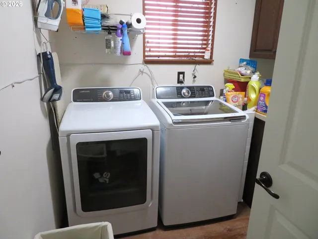 a room with lot of items on the wall