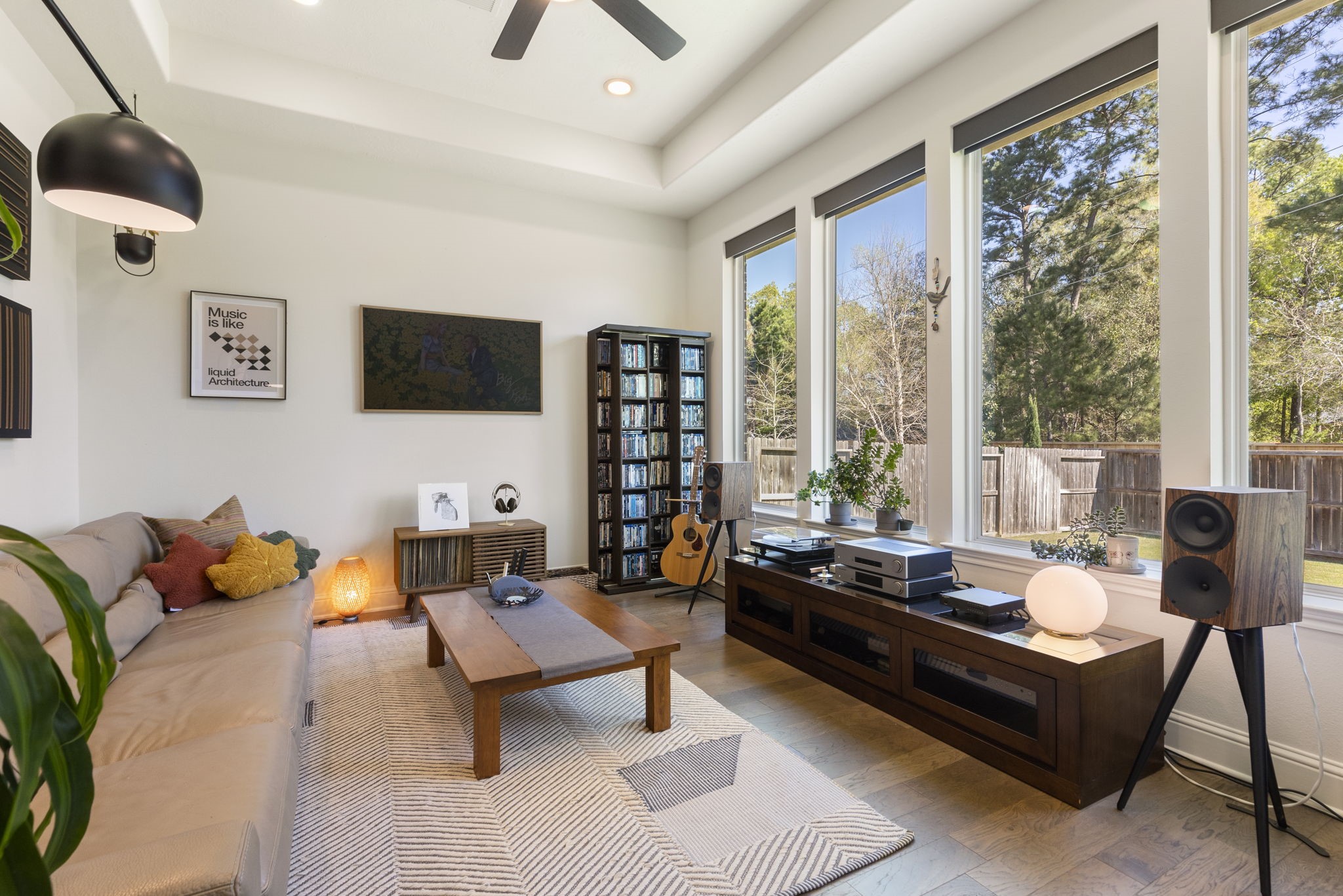 4115 Flagstone Pine Lane Spring, TX 77386 - Photo 26 of 40 Another private wing of the home is dedicated to the game room and media room, creating the ultimate entertainment hub. These versatile spaces are perfect for spending quality time with family, hosting game nights, or enjoying movie marathons, making it easy to create lasting memories together.